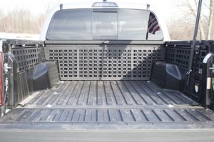 Toyota Tacoma Molle Panel - Passenger Side Bed - Fishbone Offroad - Long Bed - Black - `16-`27